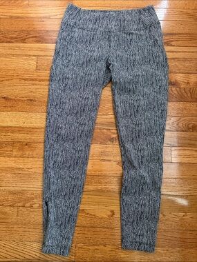 Athleta Black & White Marled Leggings